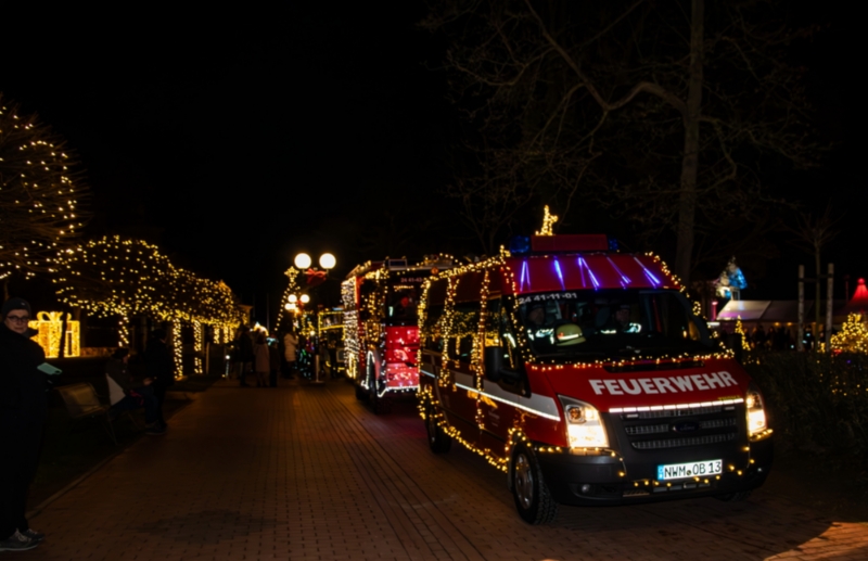 Lichterfahrt2024 © Helmut Strauß Die Lichterfahrt zur Eröffnung des Wintermarktes 2024