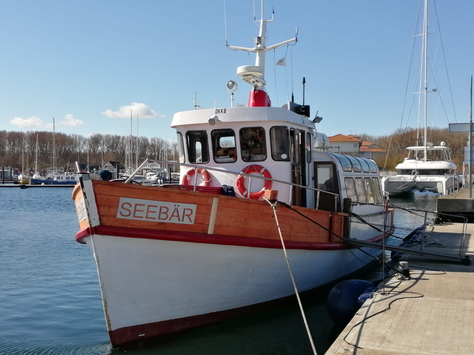 Die MS Seebär ist ein Ausflugsschiff, welches von der Weißes Wiek ablegt. Hier sieht und erlebt man die Ostsee von einer ganz neuen Seite