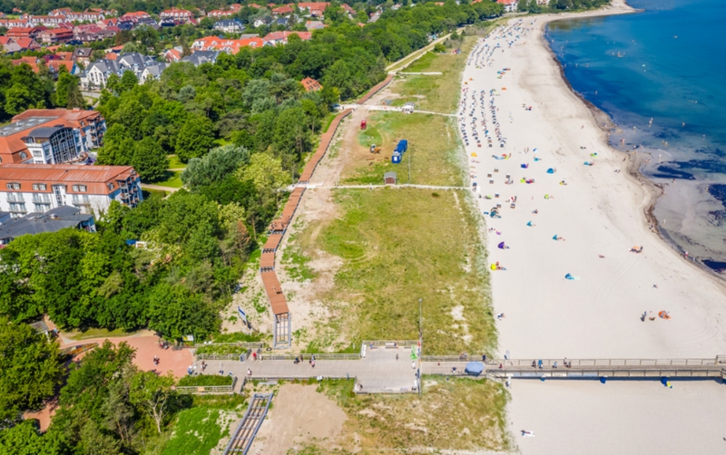 Dünenpromenade im Bau